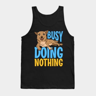 Kids Dog Top Pajama Gifts Motherhood Mom Busy Doing Nothing Tank Top